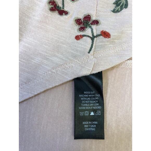 VTG Women’s Top Blouse SZ M PinkFloral Embroidered Sleeveless Boho Feminine - Picture 14 of 14